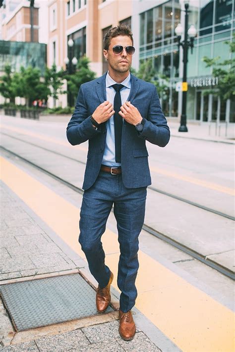 light brown shoes blue suit|blue suits with brown shoes men.